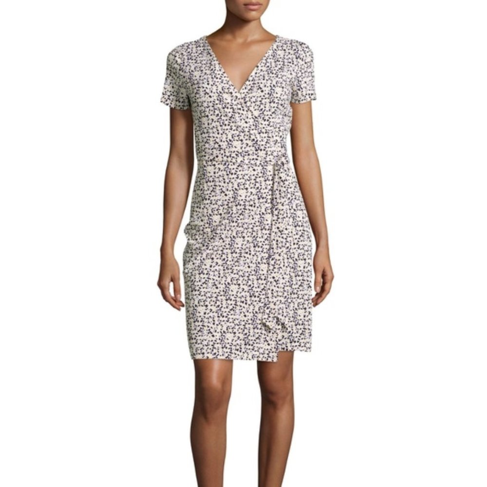 Diane Von Furstenberg Black and White Printed Dress